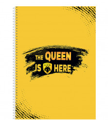 ΤΕΤΡΑΔΙΟ ΣΠΙΡΑΛ Α4 2ΘΕΜ.- THE QUEEN IS HERE